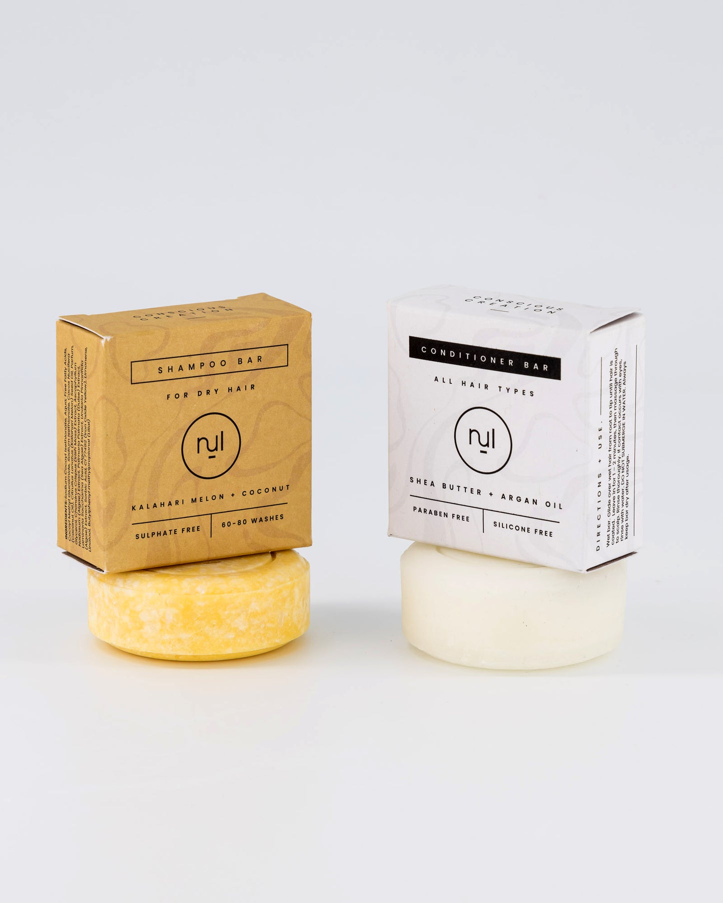 Shampoo & conditioner bar for dry hair